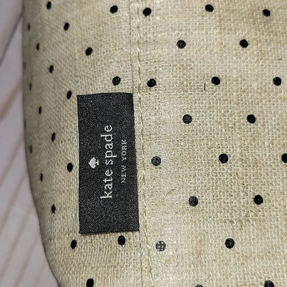 Kate Spade polka dot “out to lunch” lunch bag tote zippered